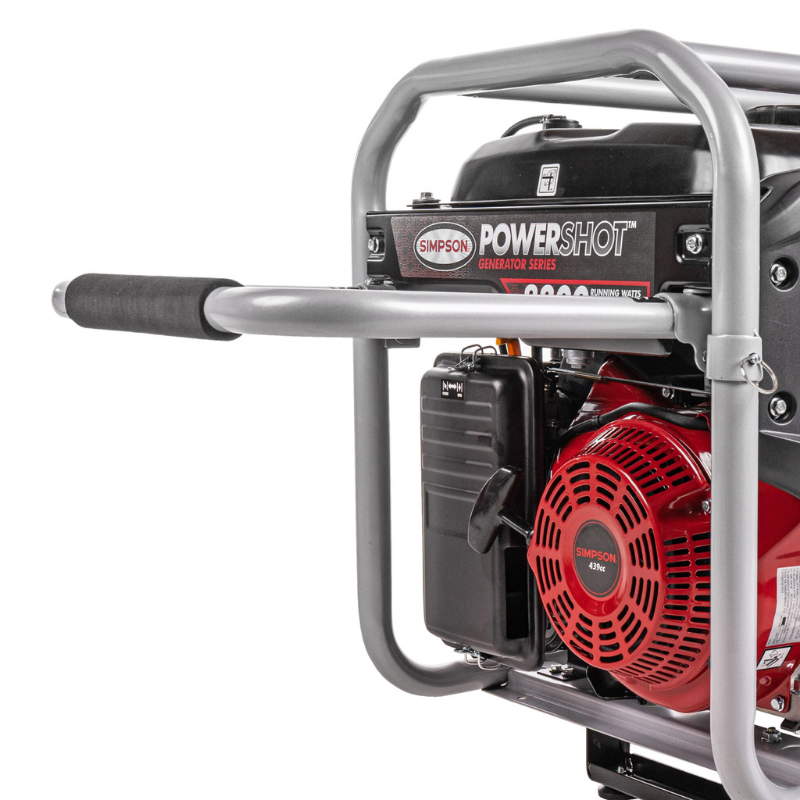 Simpson PowerShot Portable 8300-Watt Generator - SPG8310E view of the handle